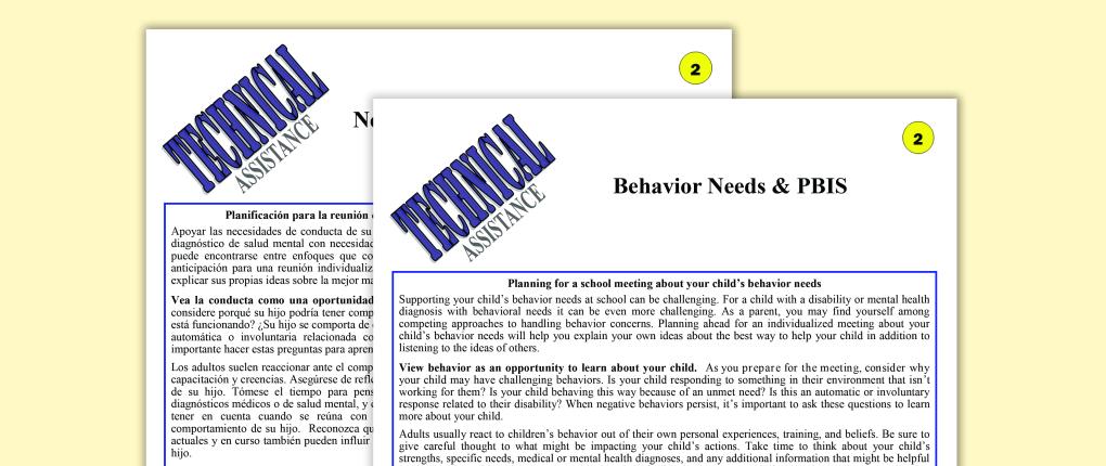 Behavior Needs and PBIS