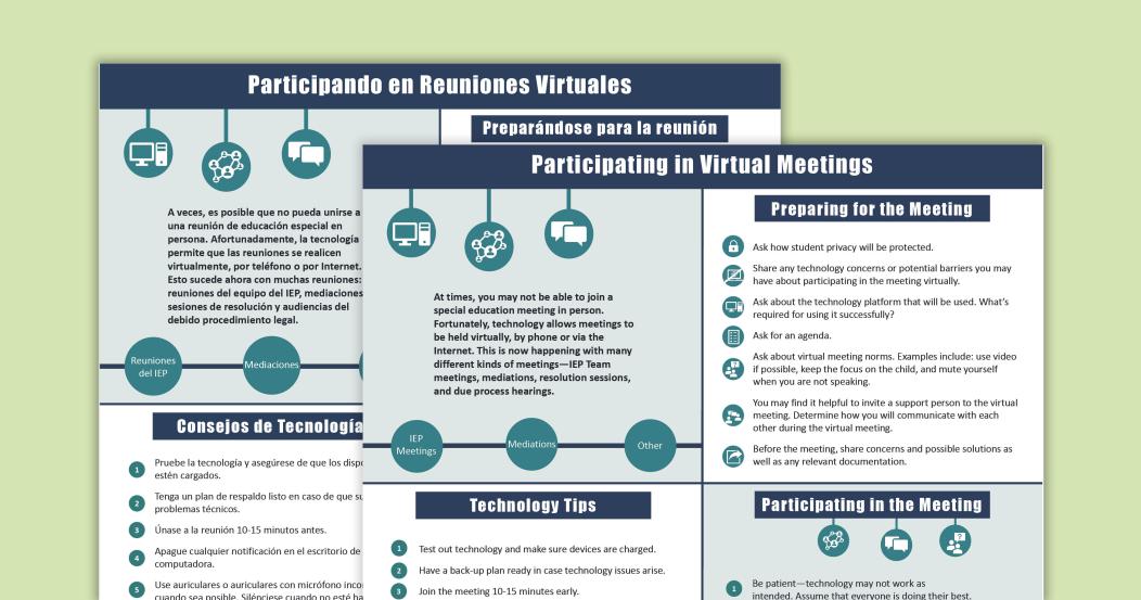 Participating in Virtual Meetings - Virtual IEP Meeting Tips for Parents