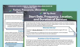 IEP Tip Sheet: Measurable Annual Goals