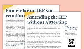 Amending an IEP without a Meeting